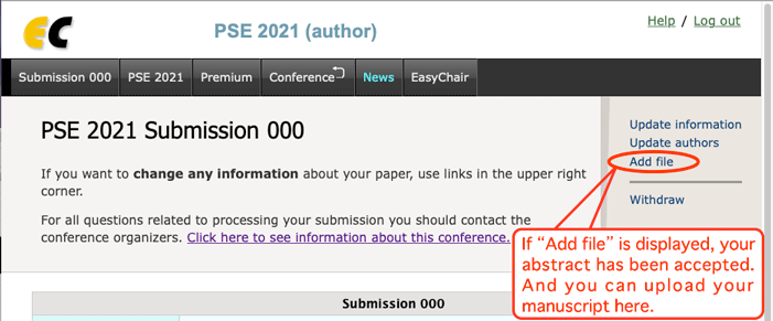 screen capture of easy chair submission detail page